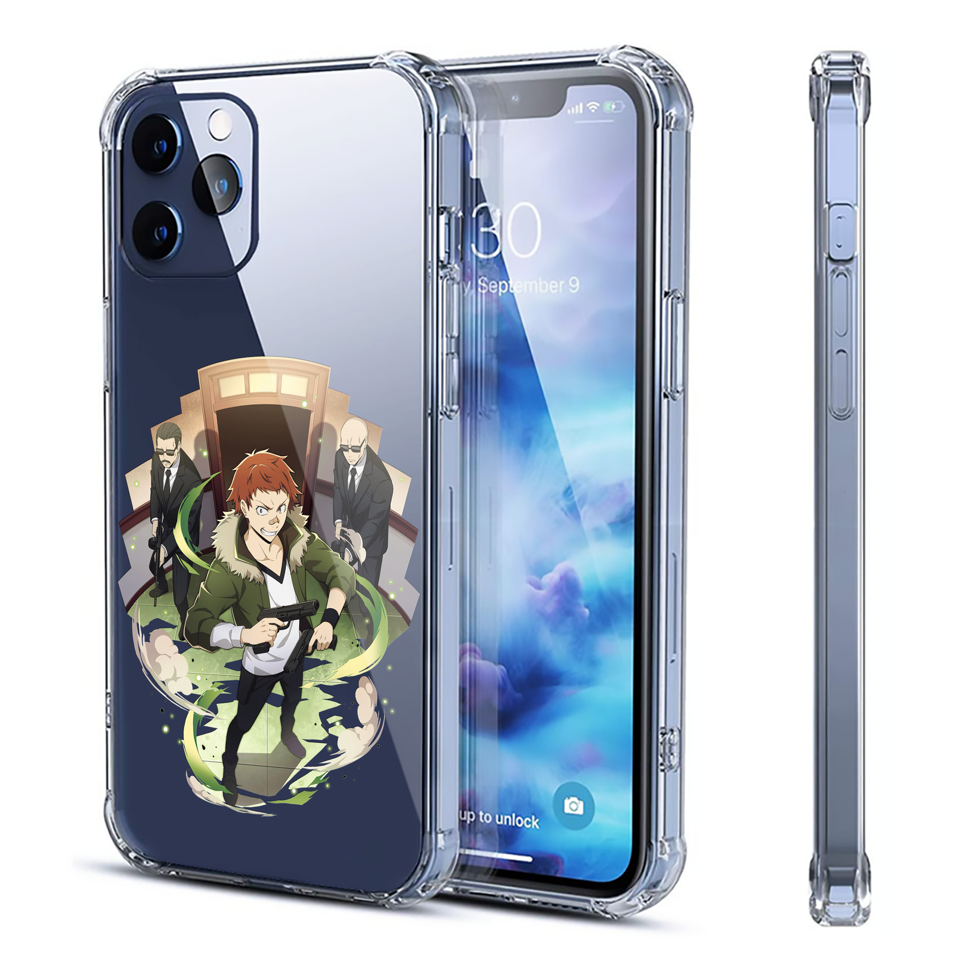 （画像用） 文豪ストレイドッグス Bungo Stray Dogs 【iPhone 12シリーズ対応】透明スマホケース（クリアソフトケース）
